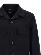 Blue Wool Blouse