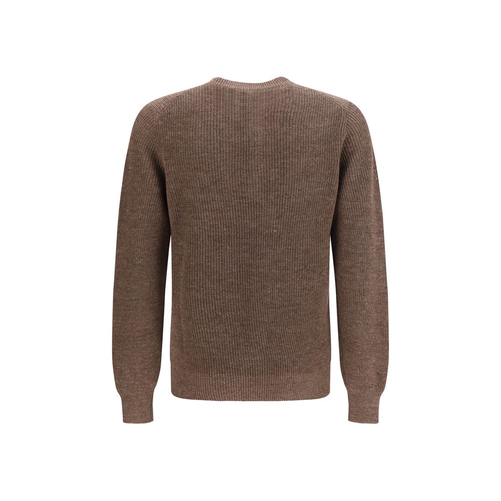 Brown Linen Sweatshirt