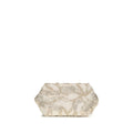 Beige Silk Clutch Bag