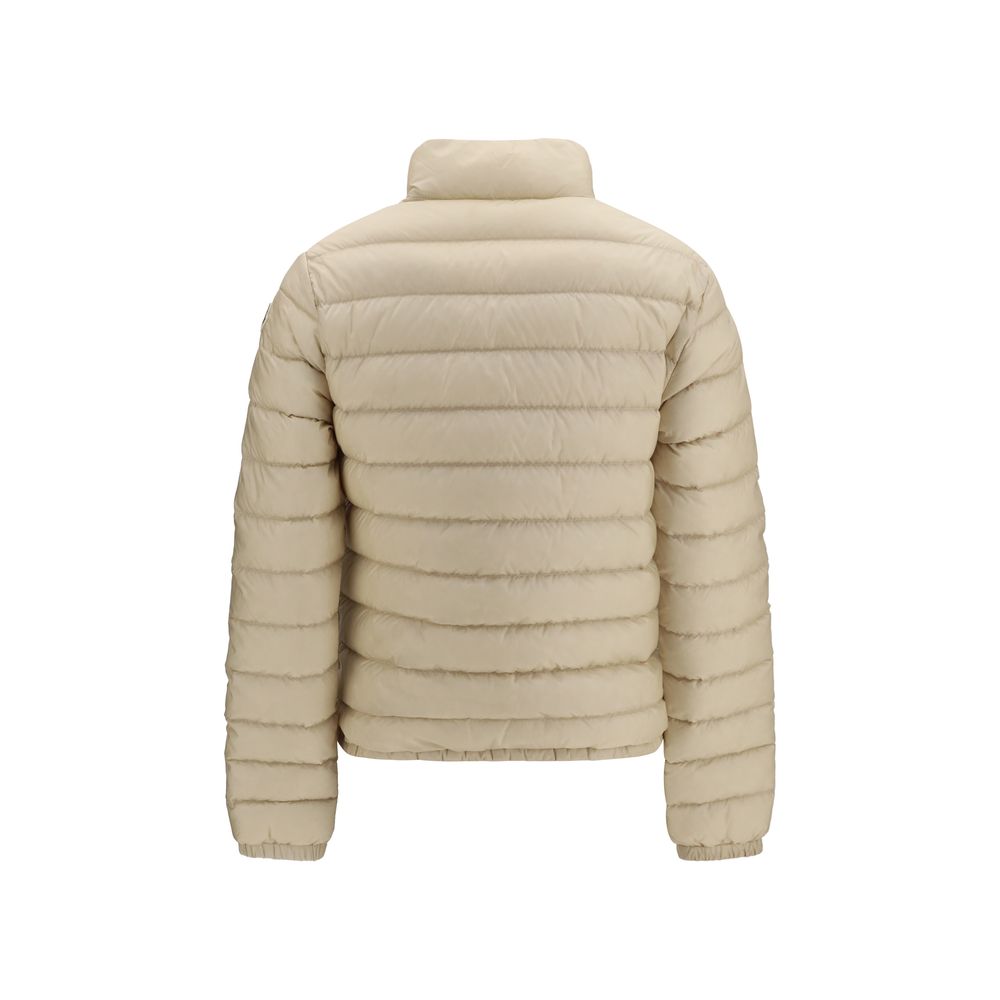 Beige Polyamide Full-Length Jacket
