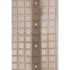 Beige Silk Pattern Shirt