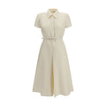 Beige Wool Oves Aries Casual Dress
