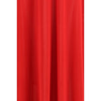 Red Silk Casual Dress