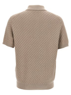 Beige Cotton Polo Shirt