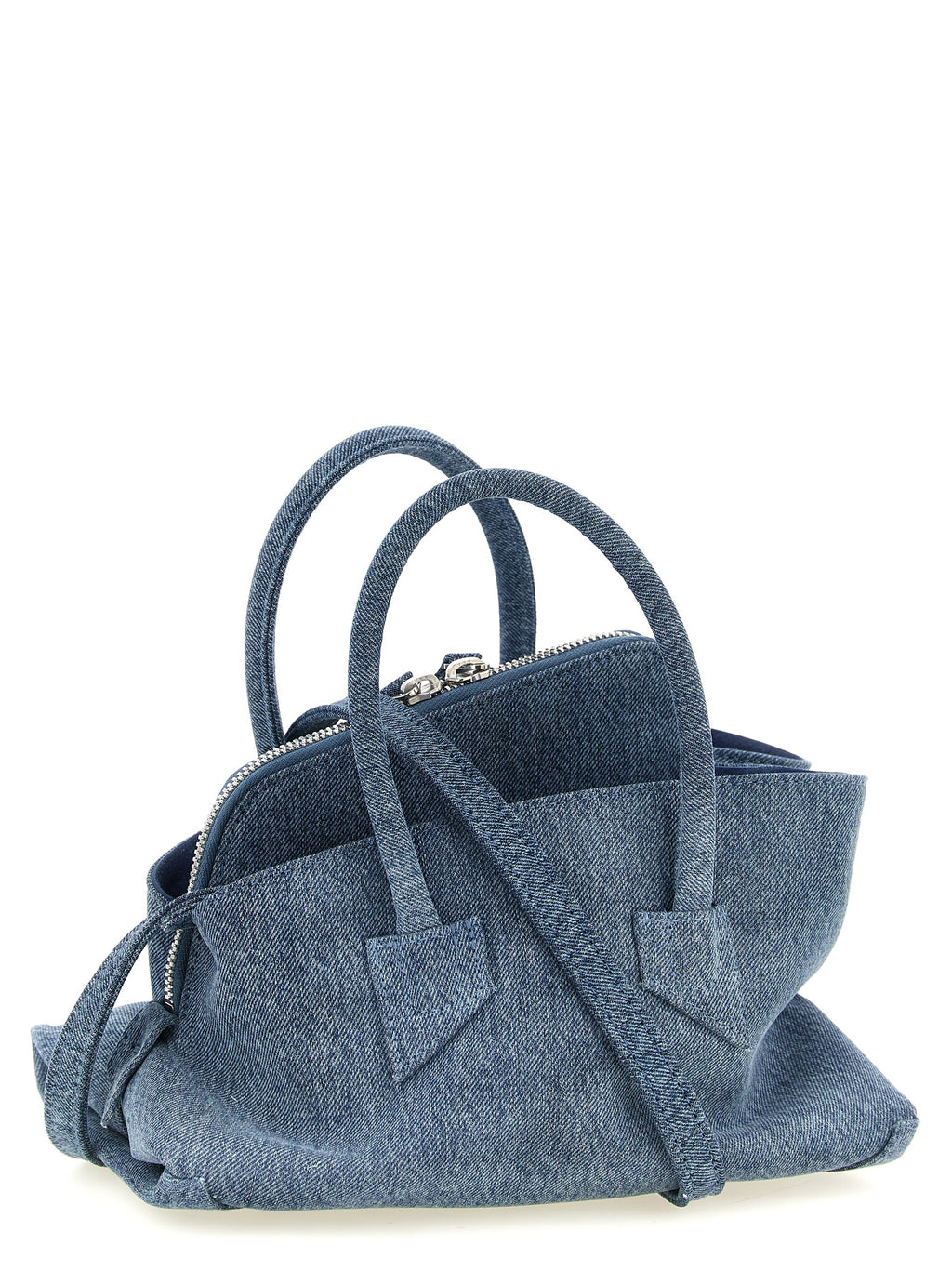 Blue Cotton Handbag