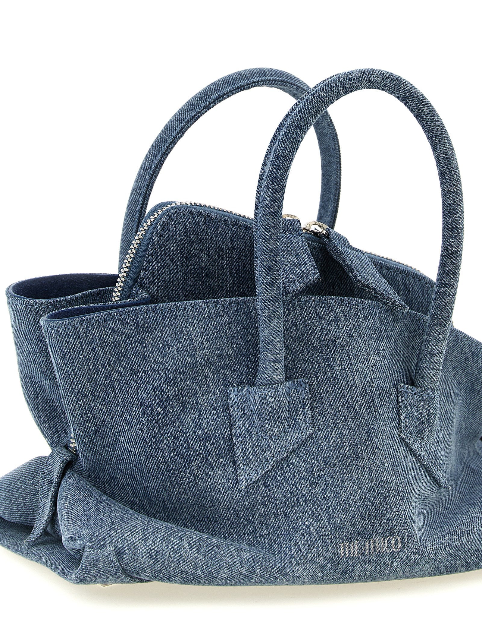 Blue Cotton Handbag