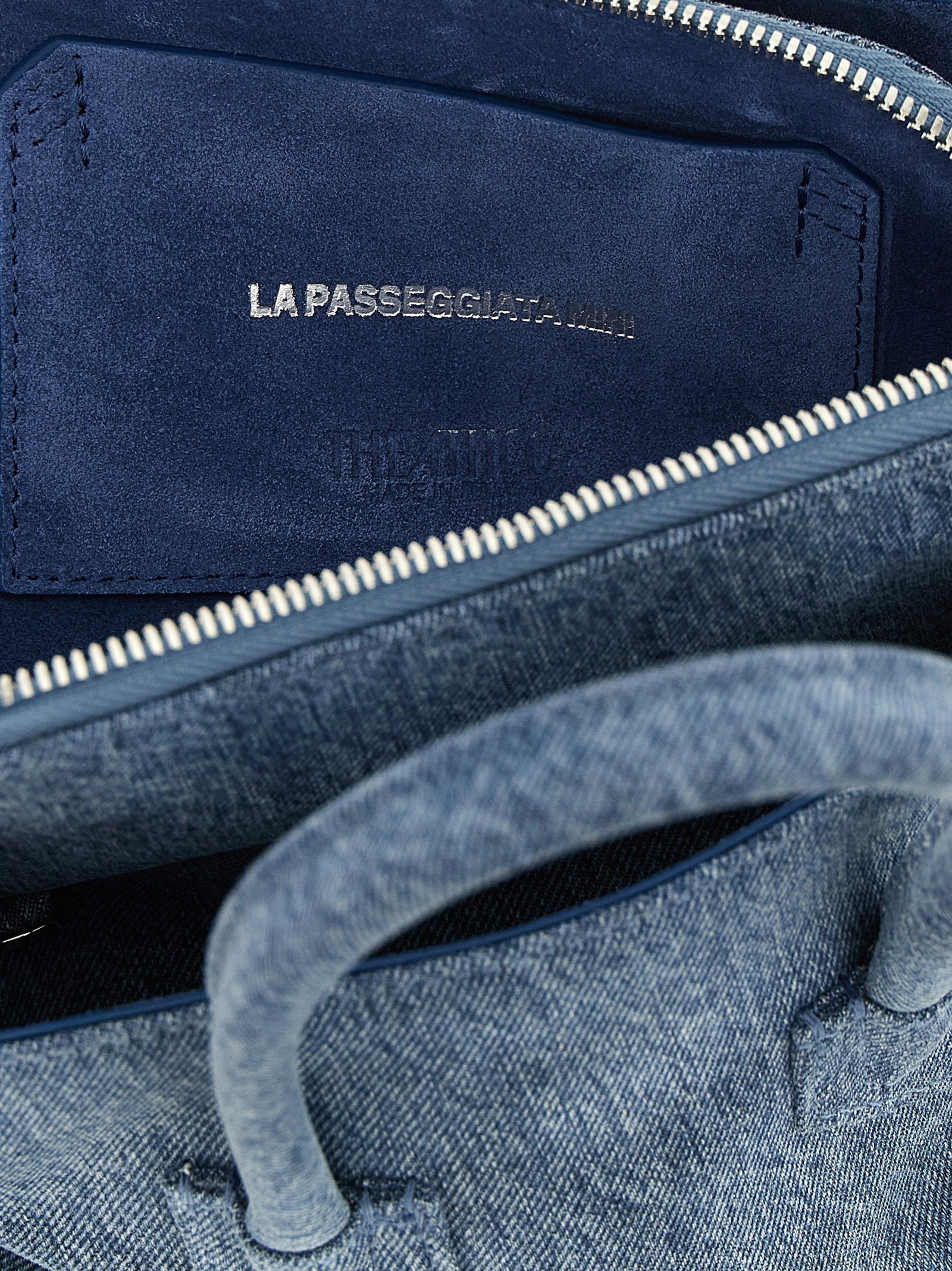 Blue Cotton Handbag