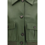 Bicolor Leather Leather Jacket