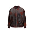 Bordeaux Leather Bomber