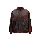 Bordeaux Leather Bomber