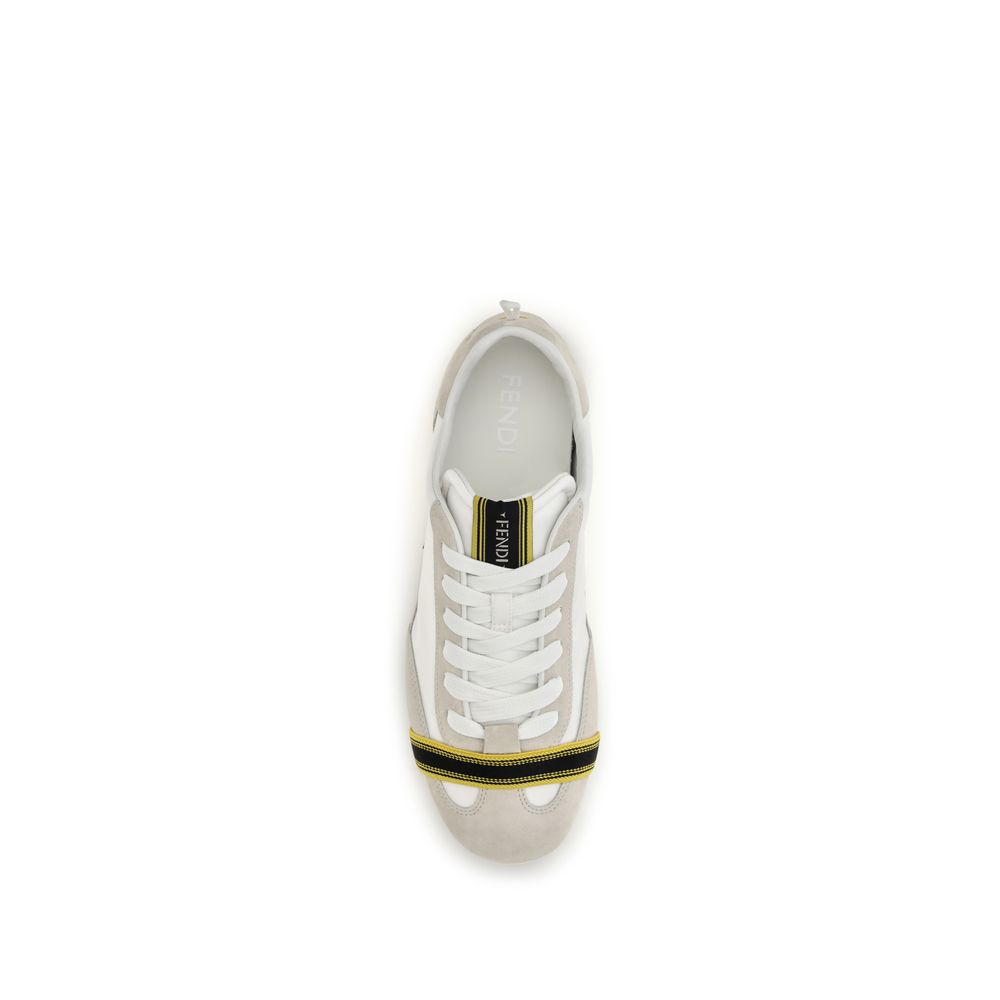Gray Fabric Athletic Sneakers