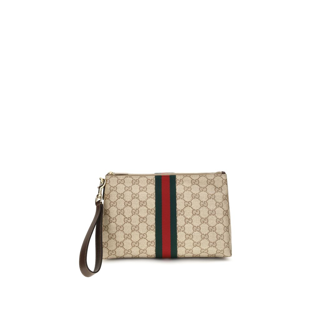 Beige Fabric Handbag