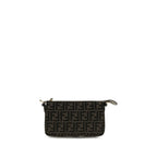 Brown Polyester Shoulder Bag