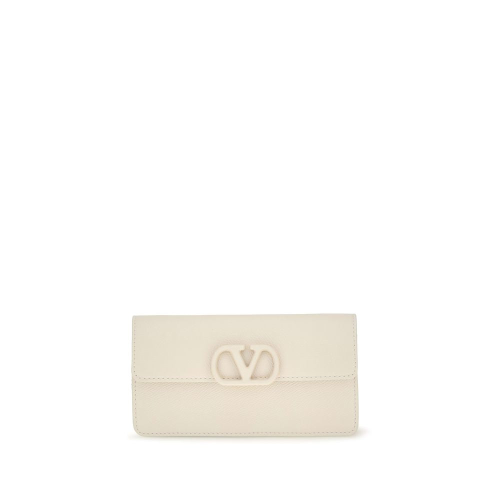 Beige Calf Leather Bos Taurus Wallet