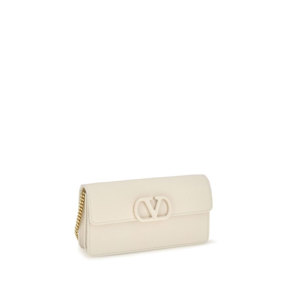 Beige Calf Leather Bos Taurus Wallet