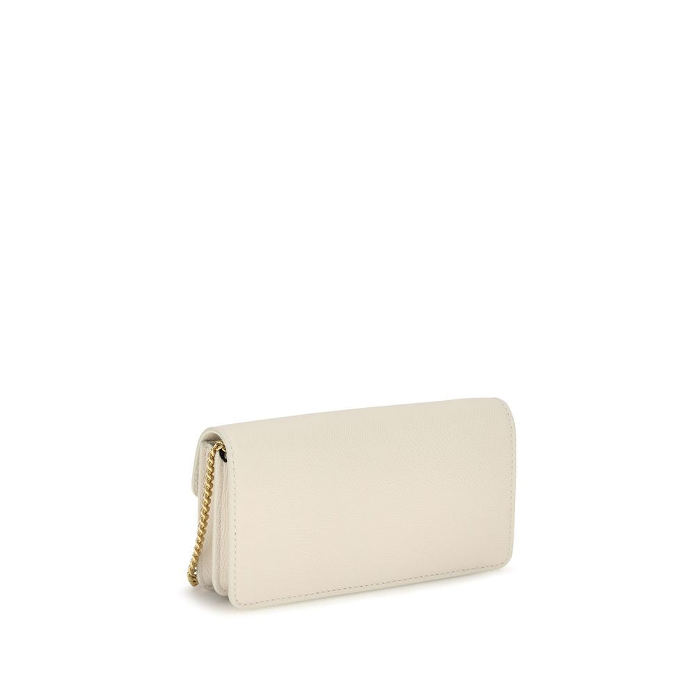 Beige Calf Leather Bos Taurus Wallet