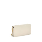 Beige Calf Leather Bos Taurus Wallet