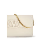 Beige Calf Leather Bos Taurus Wallet