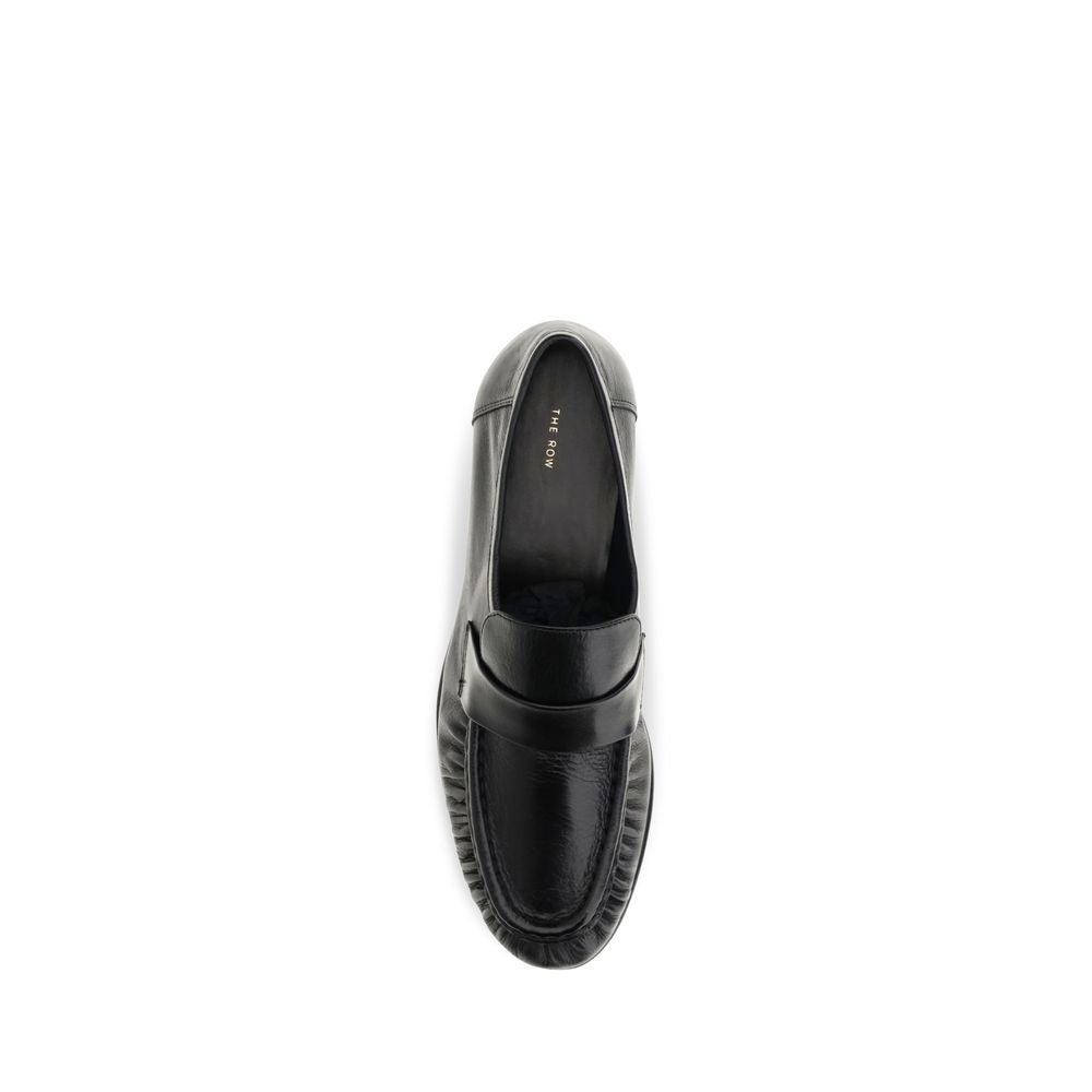 Black Calf Leather Bos Taurus Slip-On Loafers