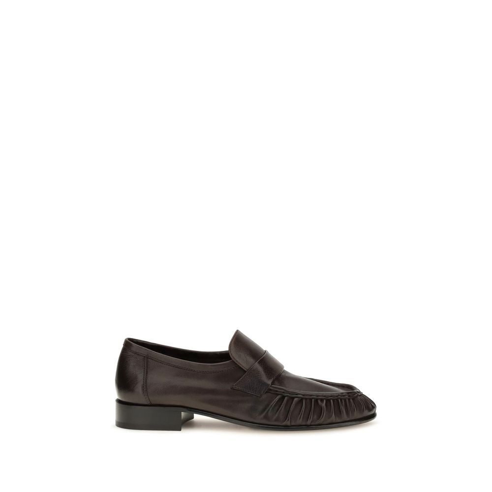 Brown Calf Leather Bos Taurus Slip-On Loafers