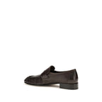 Brown Calf Leather Bos Taurus Slip-On Loafers