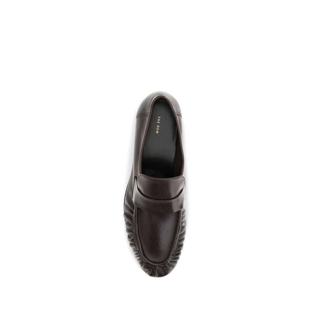 Brown Calf Leather Bos Taurus Slip-On Loafers