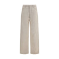 Beige Cotton Jeans Denim