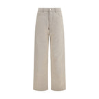 Beige Cotton Jeans Denim