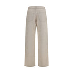 Beige Cotton Jeans Denim