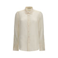 Beige Silk Pattern Shirt