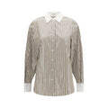 Beige Cotton Pattern Shirt