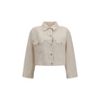 White Cotton Denim Jacket