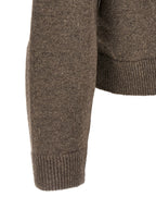Brown Virgin Wool Cardigan