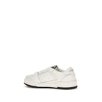 White Calf Leather Bos Taurus Athletic Sneakers