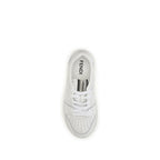 White Calf Leather Bos Taurus Athletic Sneakers