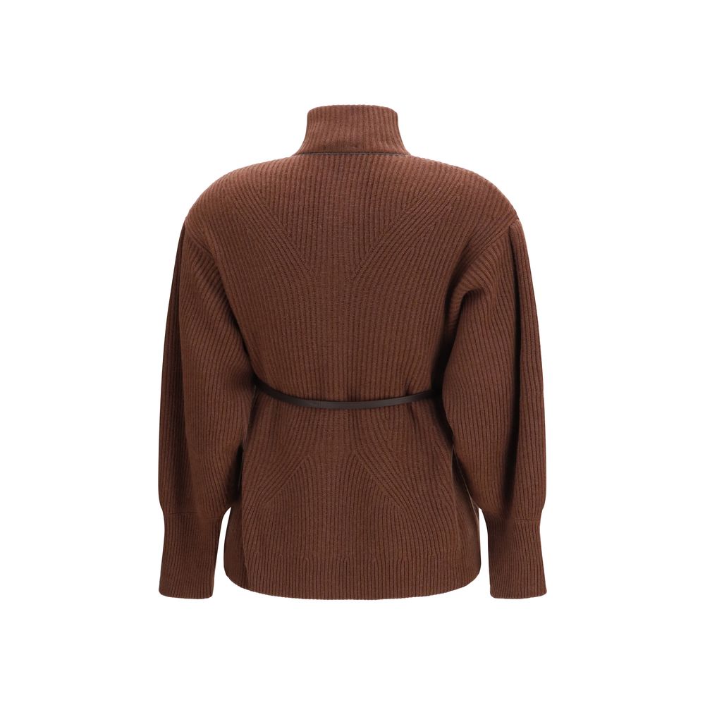 Brown Wool Oves Aries Cardigan