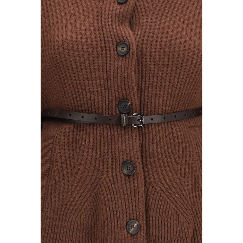 Brown Wool Oves Aries Cardigan