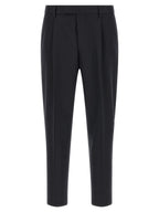 Blue Cotton Dress Pants