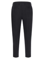 Blue Cotton Dress Pants