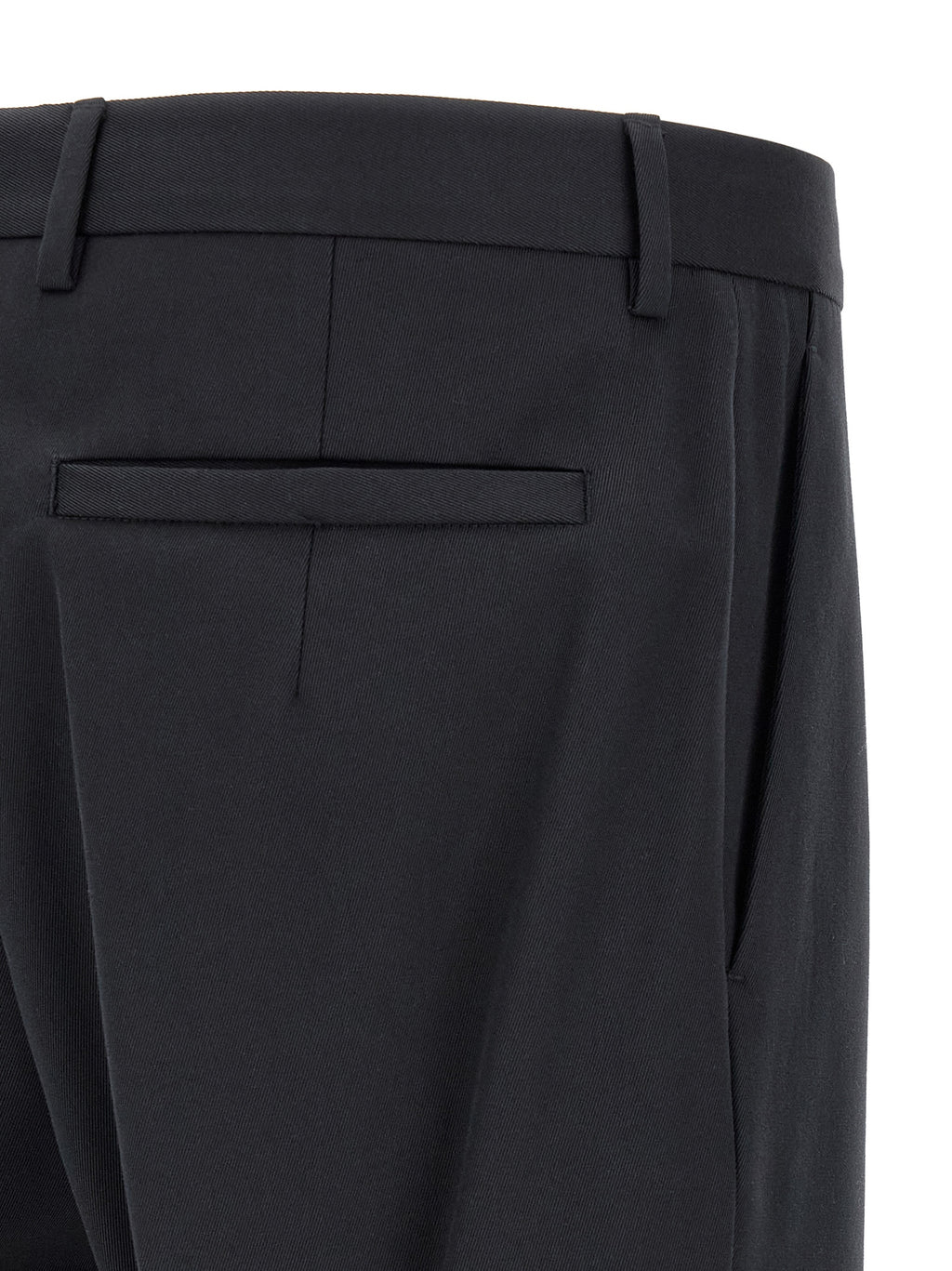 Blue Cotton Dress Pants