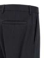 Blue Cotton Dress Pants