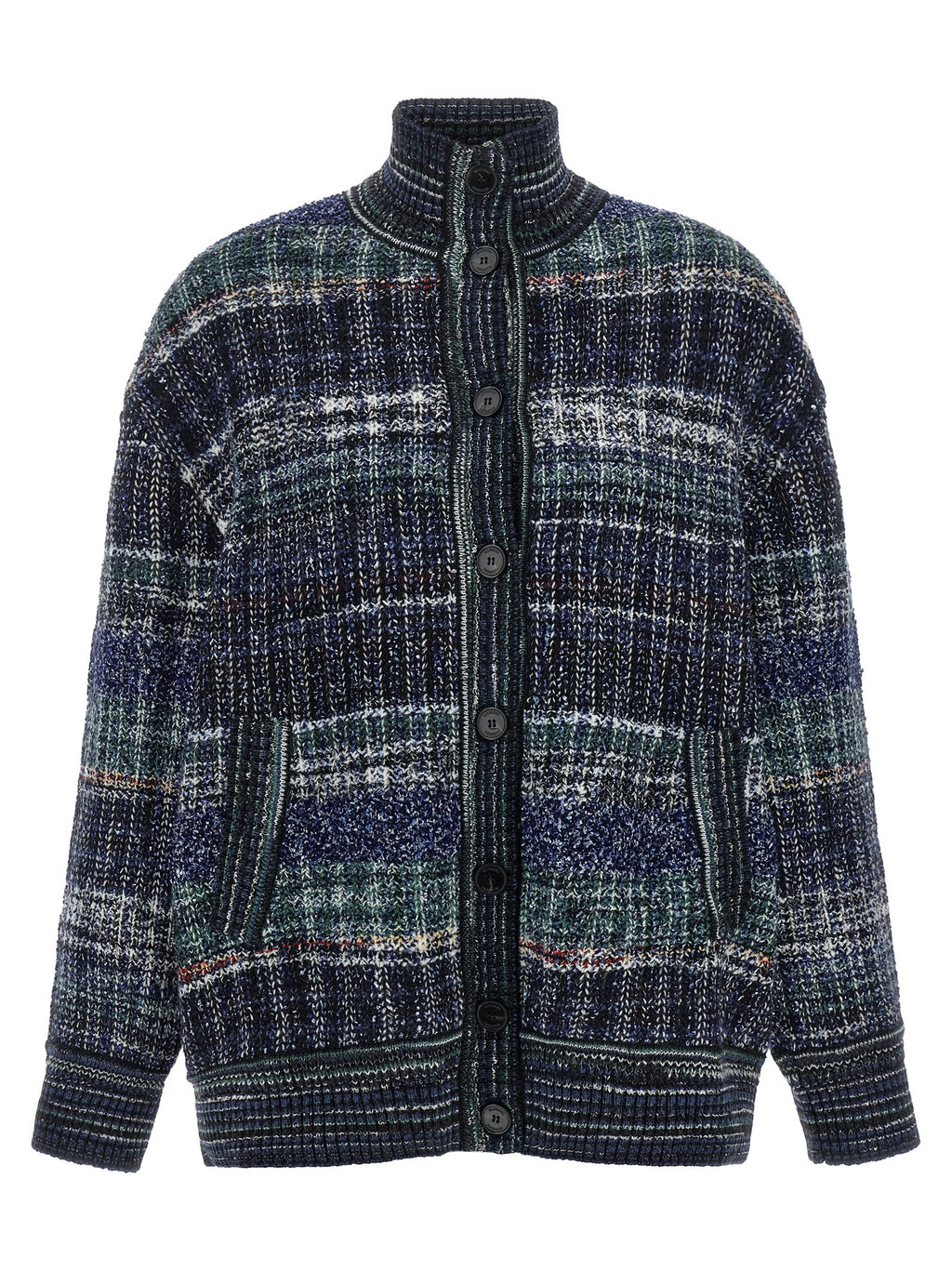 Blue Wool Cardigan