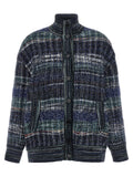 Blue Wool Cardigan