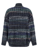 Blue Wool Cardigan