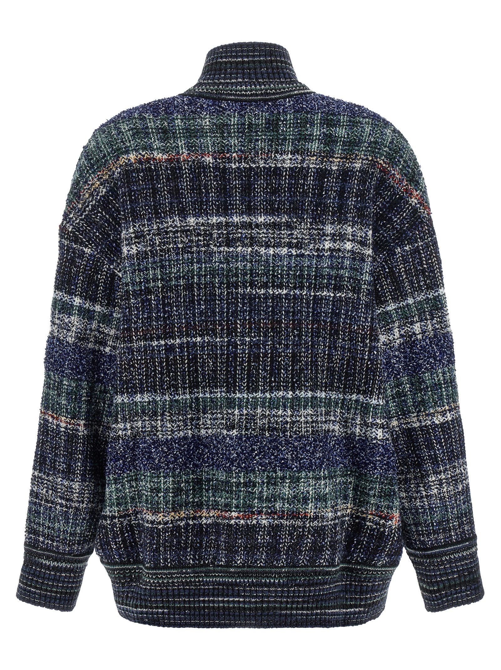 Blue Wool Cardigan