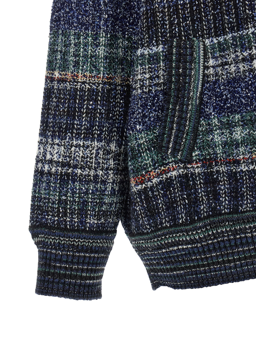 Blue Wool Cardigan