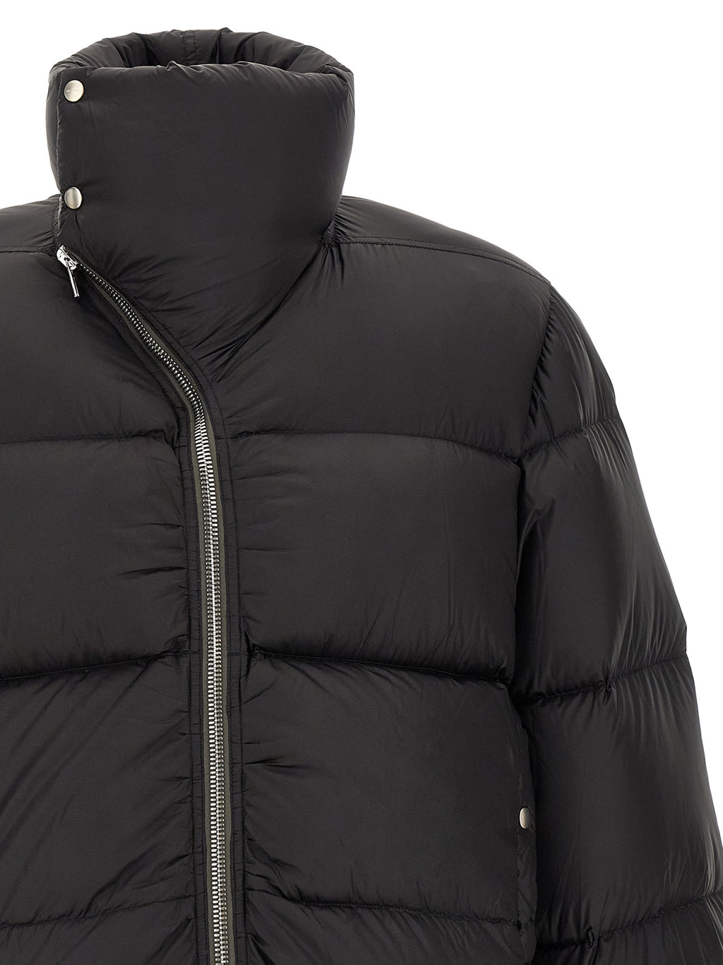 Black Nylon Full-Length Jacket