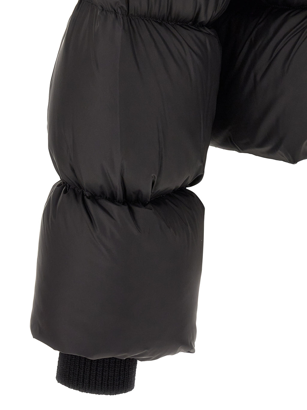 Black Nylon Full-Length Jacket