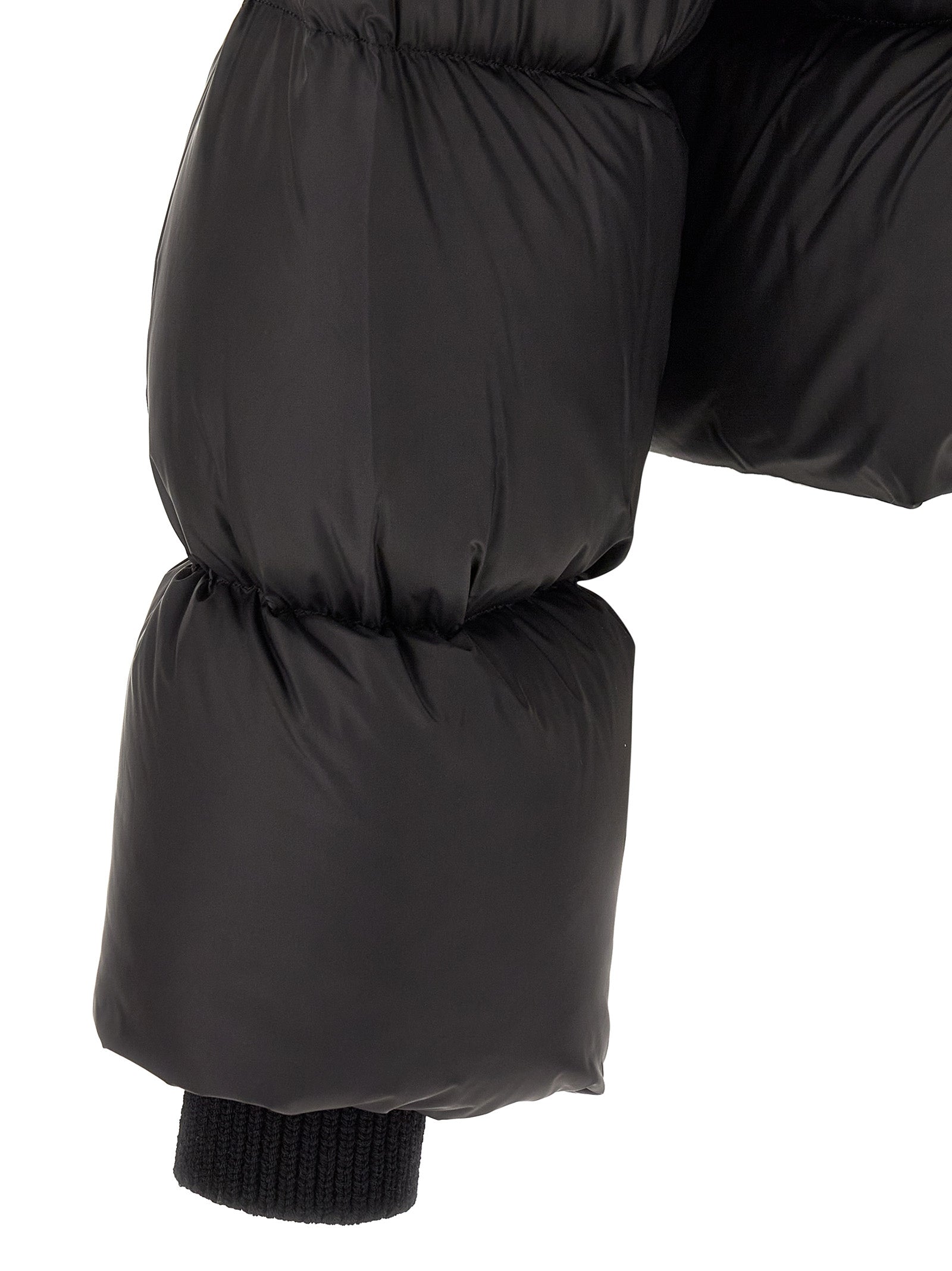 Black Nylon Full-Length Jacket