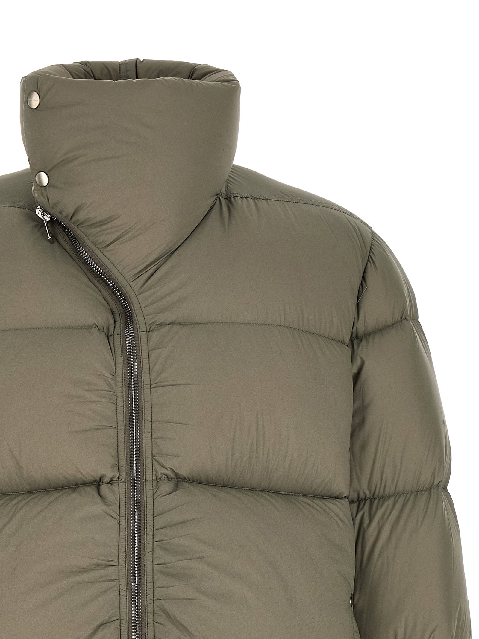 Bicolor Nylon Full-Length Jacket